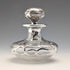 Antique American Art Nouveau Silver Overlay Glass Perfume Bottle, Alvin